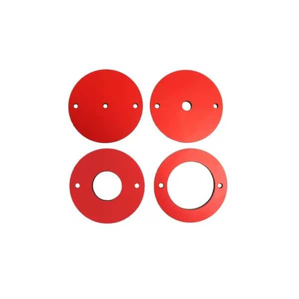 4 pc Phenolic Insert Ring Set for Router Plates
