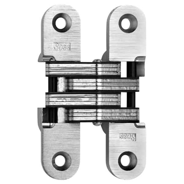 Door Invisible Hinge, 1-3/8 in-1-3/4 in Door Thickness, US15