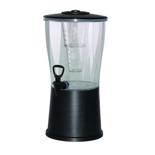 Round Beverage Dispenser, 3 Gallon, Plastic