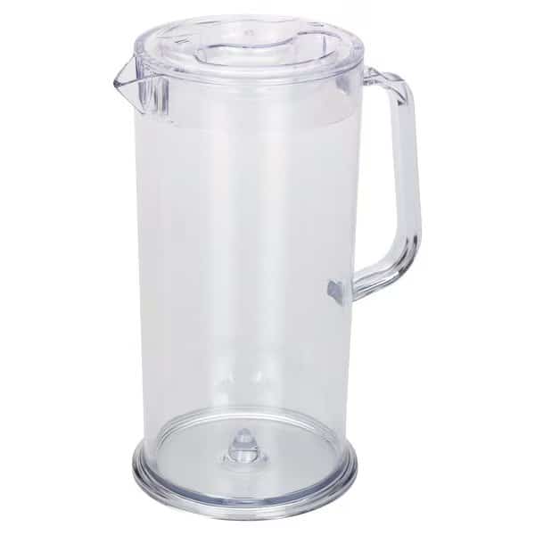 Water Pitcher with Lid, BPA-Free, 64 ounces, Clear, Dishwasher safe