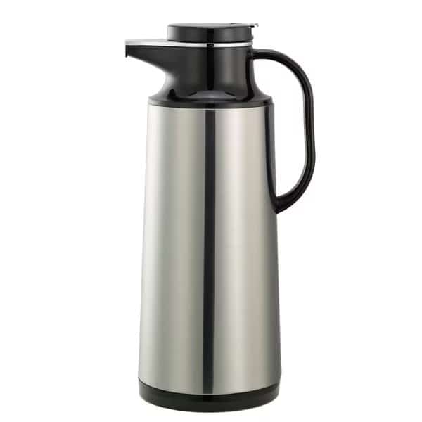 Coffee at a Touch Carafe, Glass Vacuum Insulated, 1.6 Liter, Brushed