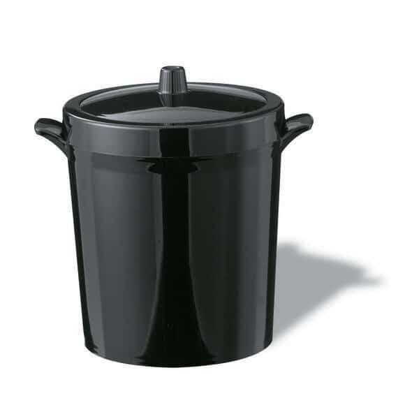 Ice Bucket, Plastic, Black, 3L