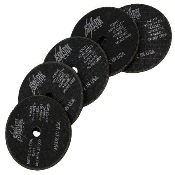 3" x 3/16" x 3/8" Zirconia Cut-off Wheels - 5 Pack