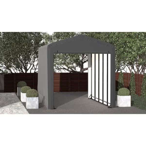 ShelterTube Wind and Snow-Load Rated Garage, 14x23x16 Gray