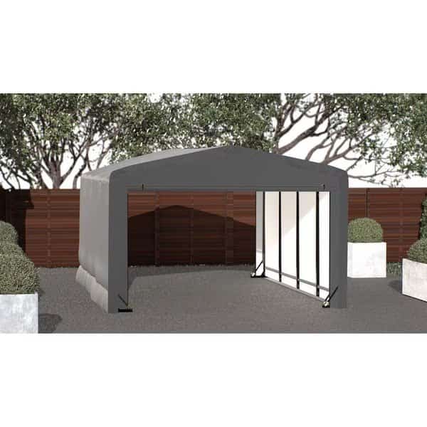 ShelterTube Wind and Snow-Load Rated Garage, 12x18x8 Gray