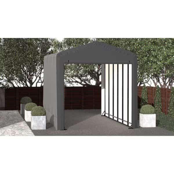 ShelterTube Wind and Snow-Load Rated Garage, 14x27x16 Gray