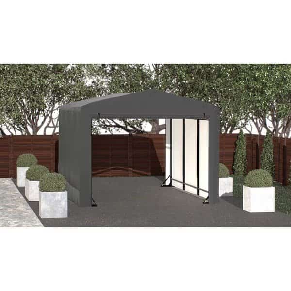 ShelterTube Wind and Snow-Load Rated Garage, 10x14x8 Gray