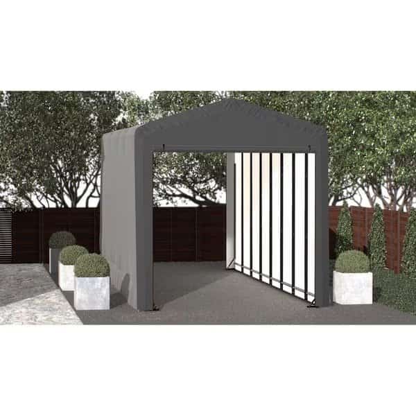 ShelterTube Wind and Snow-Load Rated Garage, 14x36x16 Gray