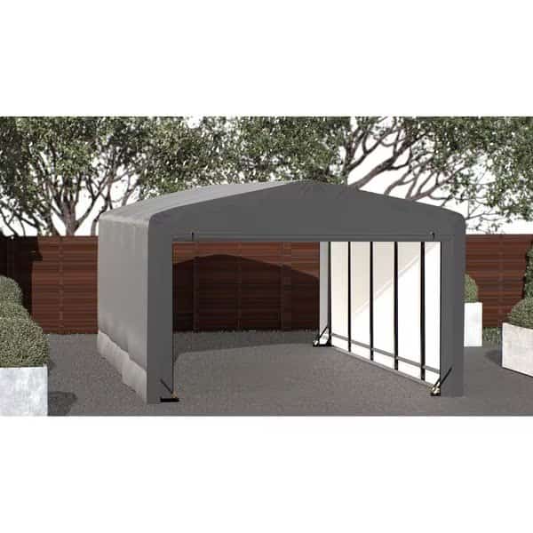 ShelterTube Wind and Snow-Load Rated Garage, 12x23x8 Gray