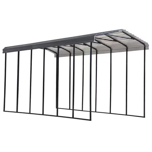Arrow Carport, 14x29x14, Charcoal