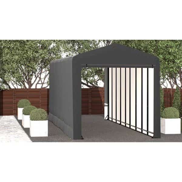 ShelterTube Wind and Snow-Load Rated Garage, 14x40x16 Gray