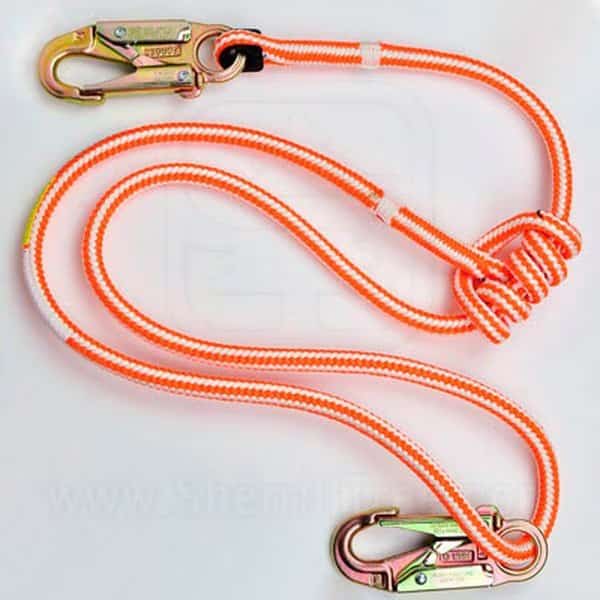 Buckstrap Lanyard 1/2 in. (13mm) Hi Vee rope w/Steel Snaps adjusts 4-7 ft.