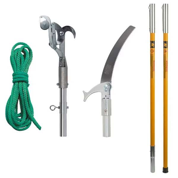 12 ft pole saw set with 15 blade & pruner head