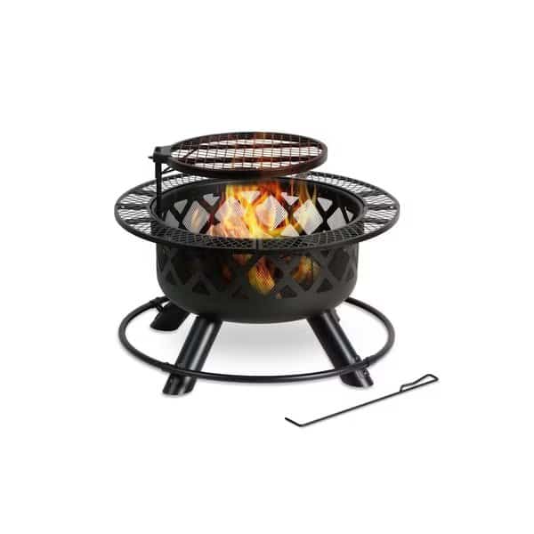 32" Wood Fire Pit with Grill