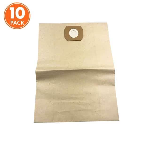 Universal Replacement Paper Filter Bag for SWD12000 Wet / Dry Vacuum and Others | 10 Pack