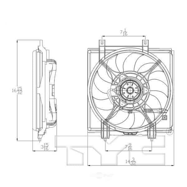 A/C Condenser Fan Assembly, 611390