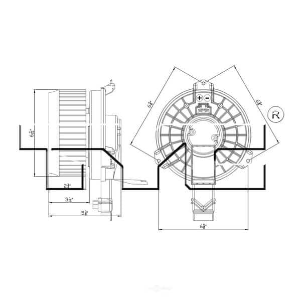 HVAC Blower Motor, 700260