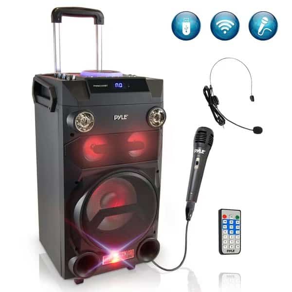 Portable Bt Karaoke Speaker System