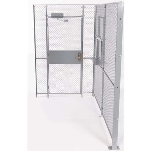 2 Wall, Driver/Warehouse Access Control Cage, 4 X 6, 8Ft High, No Top