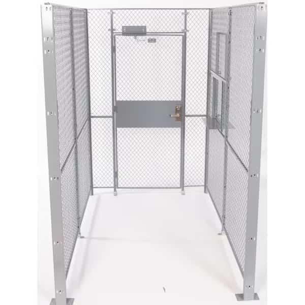 3 Wall, Driver/Warehouse Access Control Cage, 5 X 8, 8Ft High, No Top