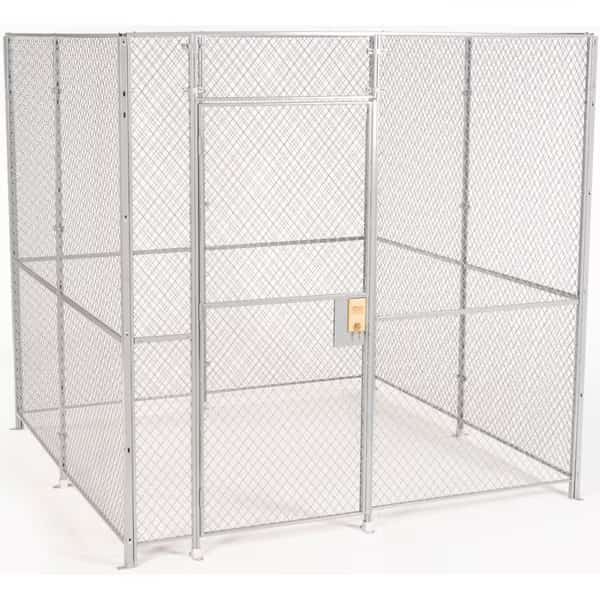 4 Wall, Wire Partition Cage, 8 X 8, 8Ft High, No Top