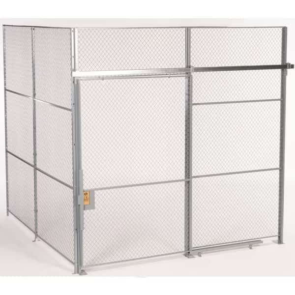 2 Wall, Wire Partition Cage, 20 X 20, 10Ft High, No Top, Fordlogan By Spaceguard, Mfr#: FL2S202010