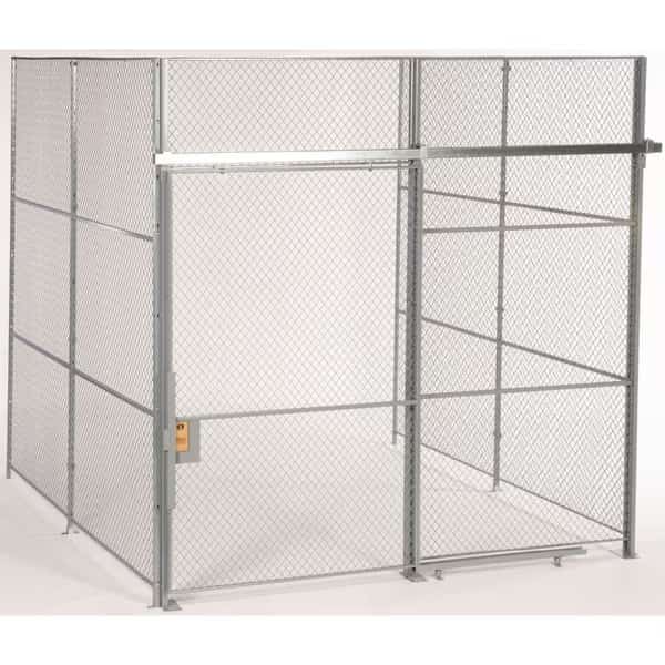 3 Wall, Wire Partition Cage, 20 X 10, 10Ft High, No Top