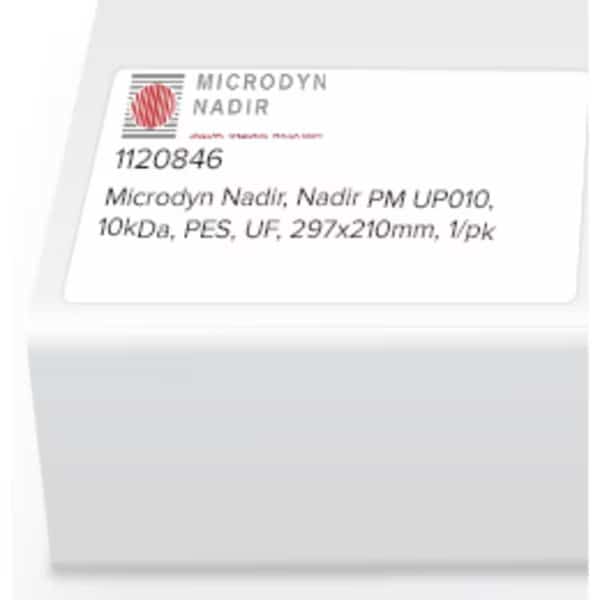 Microdyn Nadir, Nadir PM UP010, 10kDa, PES, UF, 297 x 210mm, 1/pk