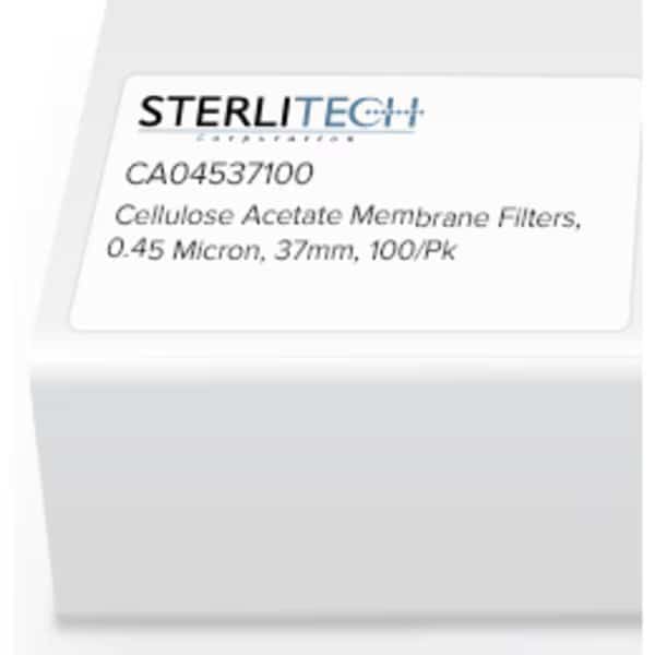 Cellulose Acetate Membrane Filters, 0.45 micron, 37mm, PK100