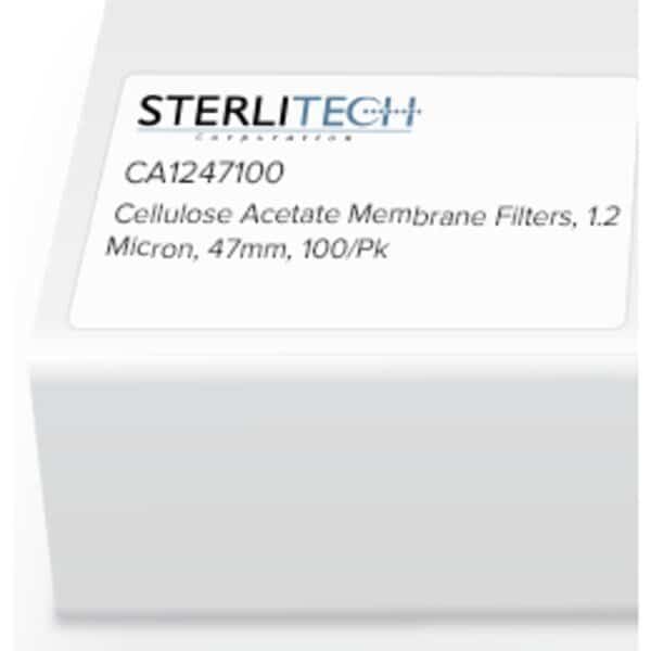 Cellulose Acetate Membrane Filters, 1.2 Micron, 47mm, PK100
