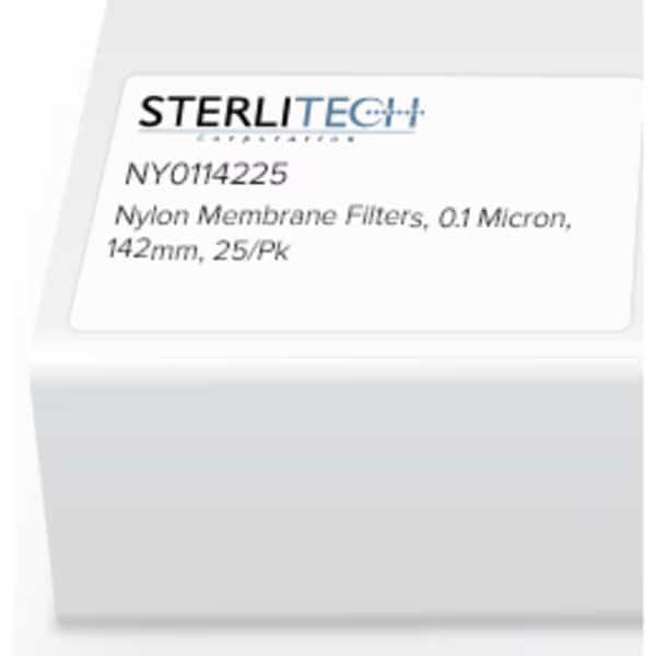 Nylon Membrane Filters, 0.1 Micron, 142mm, PK25