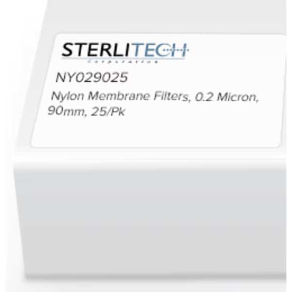 Nylon Membrane Filters, 0.2 Micron, 90mm, PK25