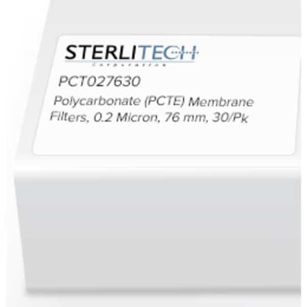 Polycarbonate (PCTE) Membrane Filters, 0.2 Micron, 76mm, PK30