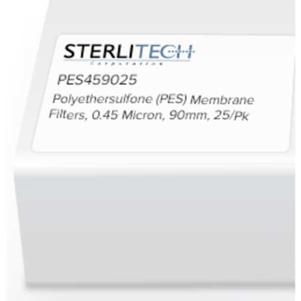 Polyethersulfone (PES) Membrane Filters, 0.45 Micron, 90mm, PK25