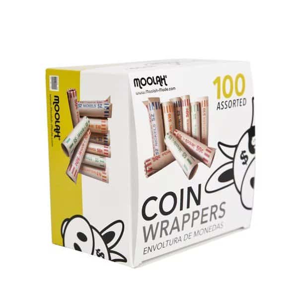 100 Count Preformed Assorted Nested Coin Wrappers