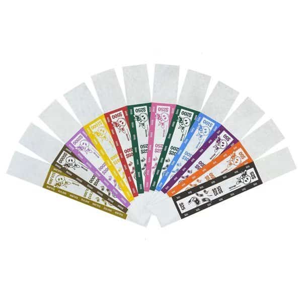 Self-Sealing Currency Bands, Assorted, Case of 12000