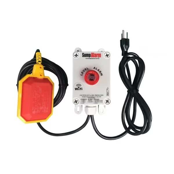 Indoor/Outdoor, High/Low Water Alarm, Wi-Fi Enabled, 120V, 10 Foot Tethered Float Float