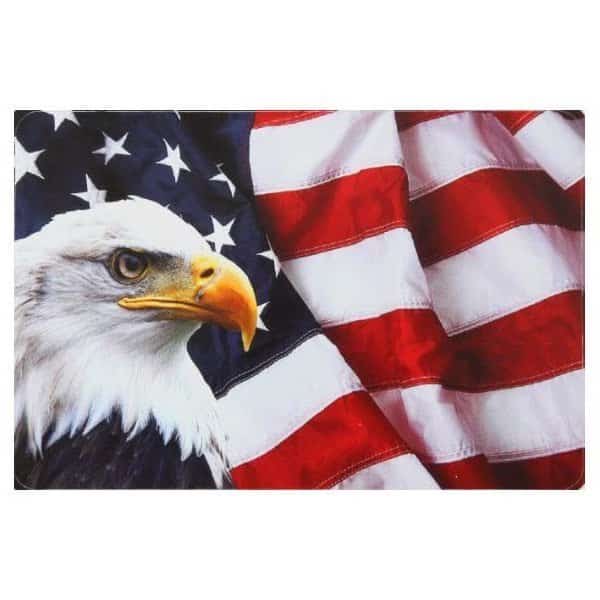 Decal Flag Eagle 3 in x 4.5 in, 4-Pack PK