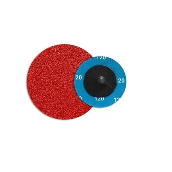 2" 120 Grit Ceramic Cloth Reinforced Quick Change Style Disc