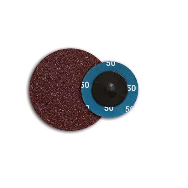 2" 50 Grit Aluminum Oxide Cloth Reinforced Quick Change Style Disc