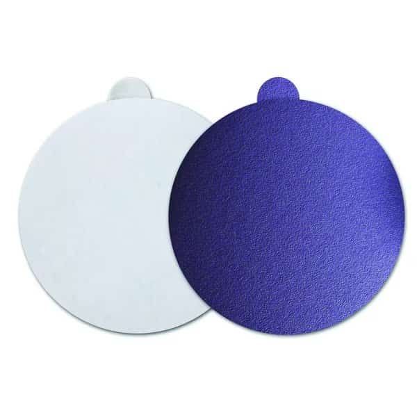 6" 800 Grit Zirconia Purple Film PSA Disc with tab No Hole