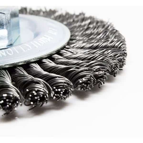 6"x1/4"x5/8"-11 Stringer Bead Wire Wheel - Carbon
