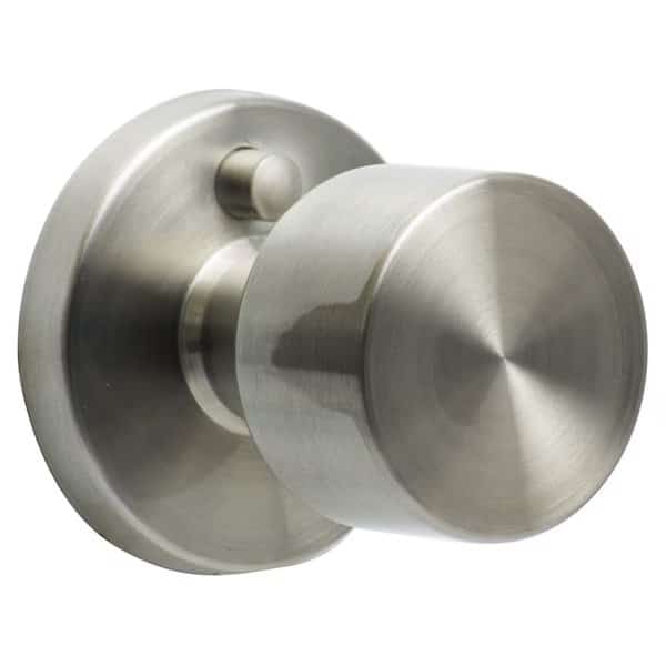 Sure-Loc Hardware Bergen Round Privacy Knobset, Satin Stainless