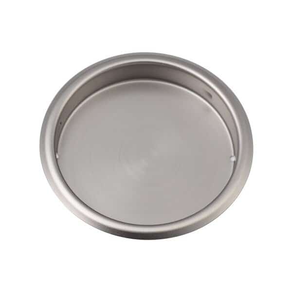 Sure-Loc Hardware Round Pocket Door Pull, Passage, Satin Nickel