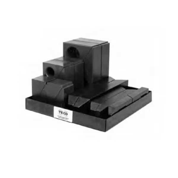 Clamp Kit W/ 1-1/2" ThkBlk, 5/16"-3/8"Std, TE-CO, Mfr# 21004
