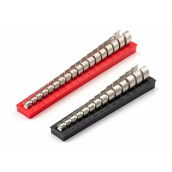 3/8 Inch Drive 6-Point Flare Nut Crowfoot Wrench Set with Rack, 32-Piece (5/16 - 1-1/16 in, 8-27 mm), Tekton, Mfr#: WCF92320