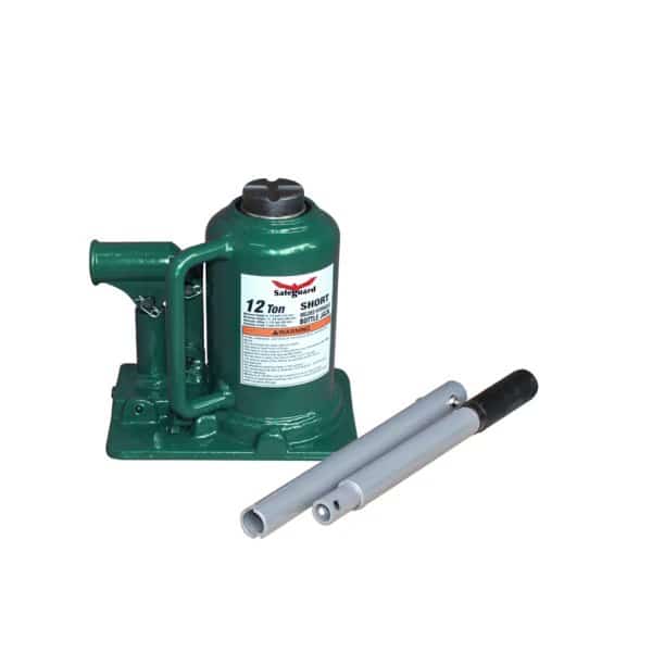 Welded Inline Bottle Jack, Shorty, Steel, 12 Ton Capacity