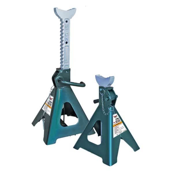 Self Raising Jack Stands, Steel, 6 Ton Capacity