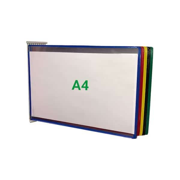 Wall Display Unit, Landscape, 10 A4 Size Asst Color Pockets, Tarifold, Mfr#: W291A4LAN