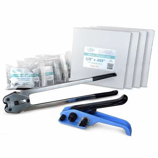 5/8" Polyester Strapping Kit, 800 Ft. Tensioner/Sealer